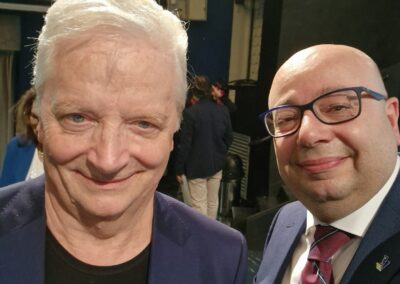 Andrea Lopopolo con il maestro pasticcere Iginio Massari a Bologna, incontro tra eccellenze italiane della frutta e della pasticceria