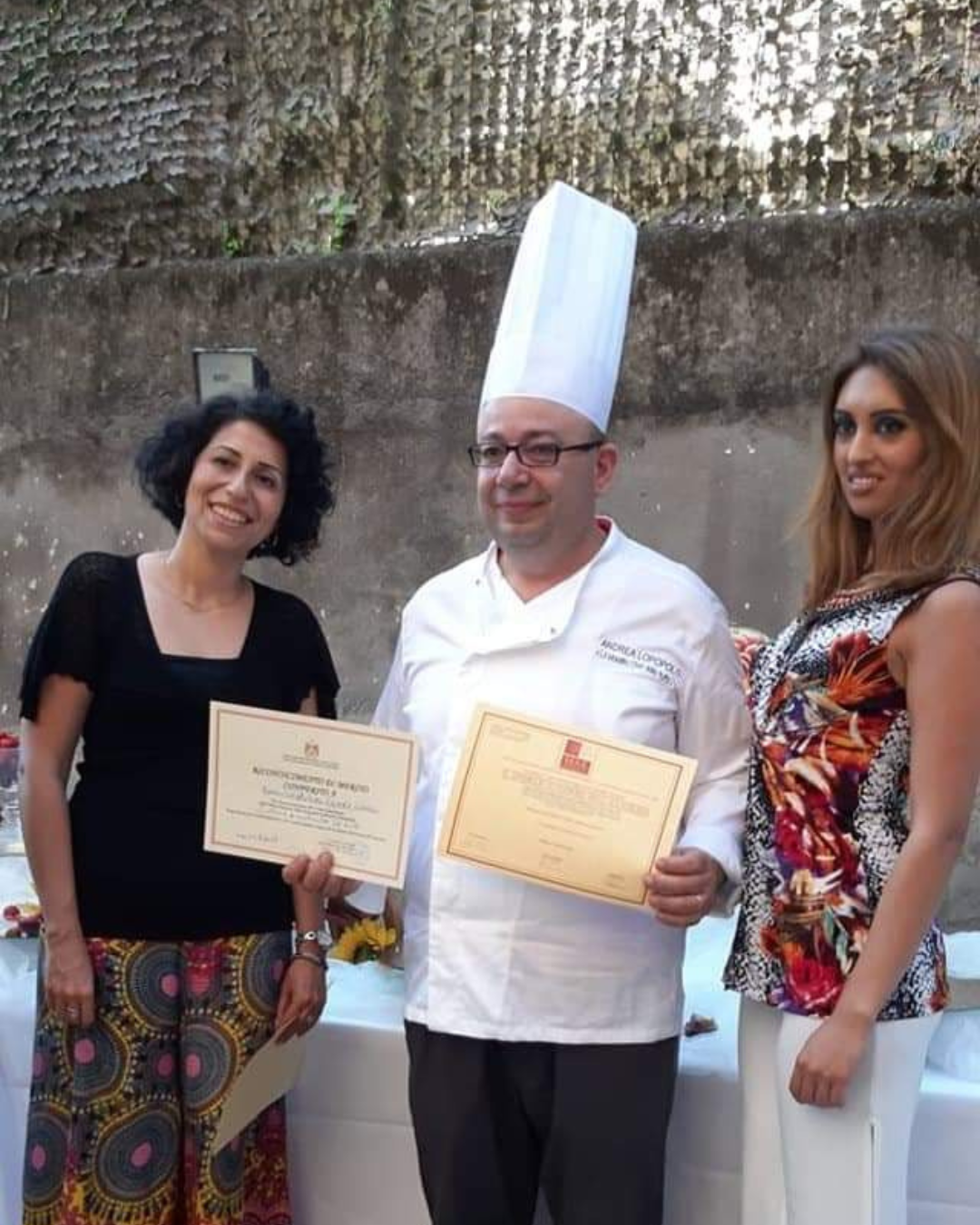 Riconoscimento al valore ad Andrea Lopopolo per buffet di frutta presso l’Ambasciata Egiziana ROMA